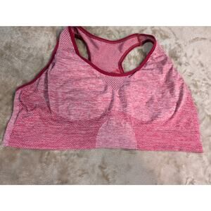 Plus‎ Size 6X Sports Bra Bralette Red Heather Pullover Sports Workout Stretch
